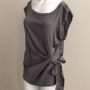 NY&Co Metallic Front Tie Top